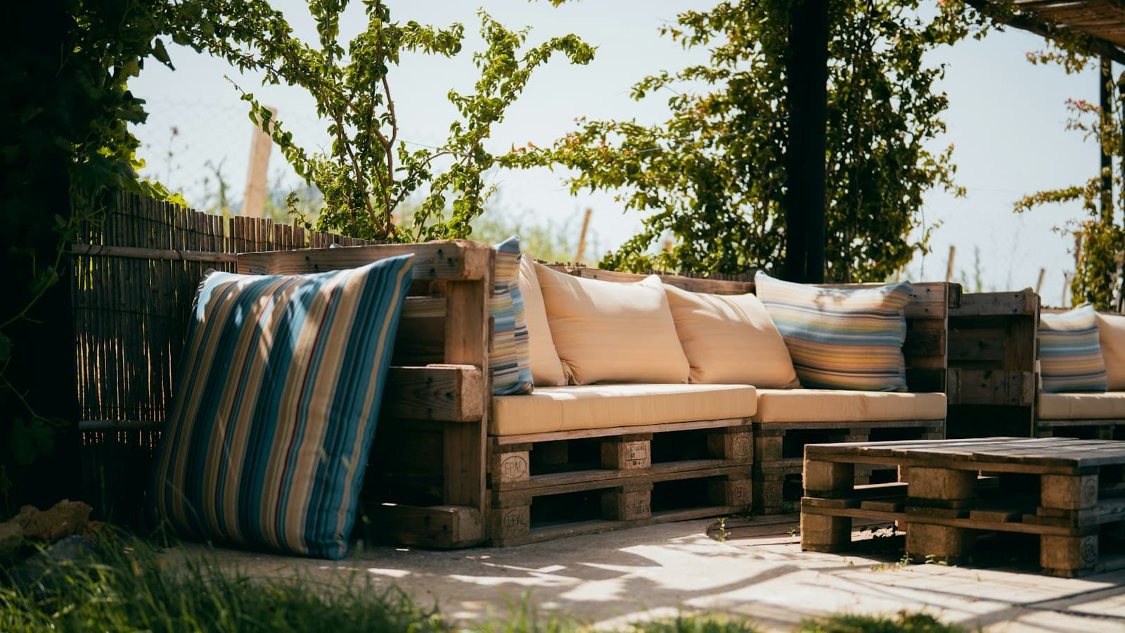 Salon de jardin en palettes